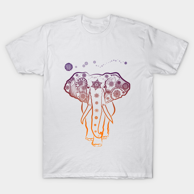 Elephant Color - Elephant Lover - T-Shirt | TeePublic